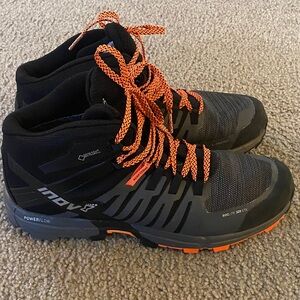 Inov-8 Men's Black and Orange Trail Running Shoes